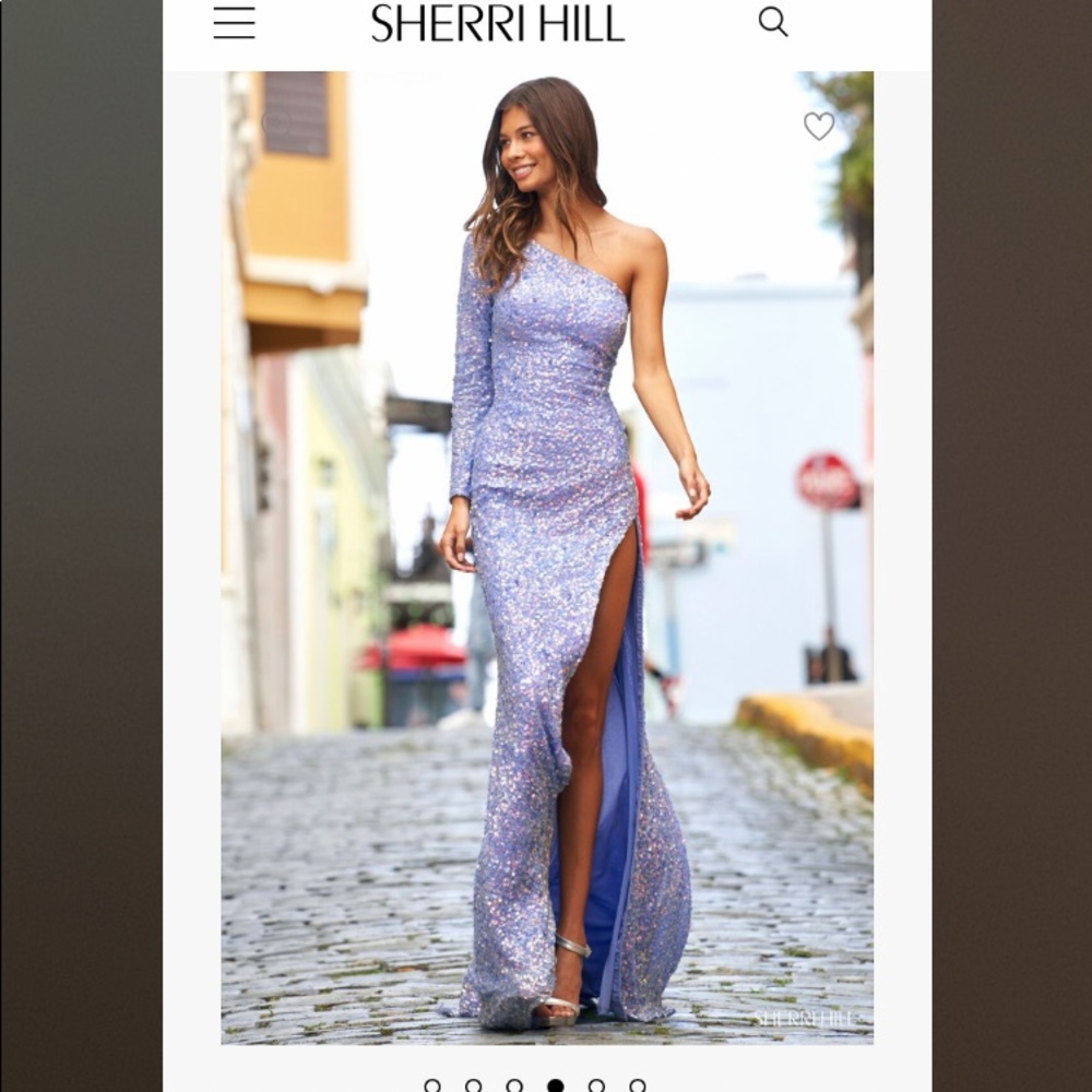 BEAUTIFUL Sherri Hill prom dress! Size 2, periwinkle! Unique and flatter…